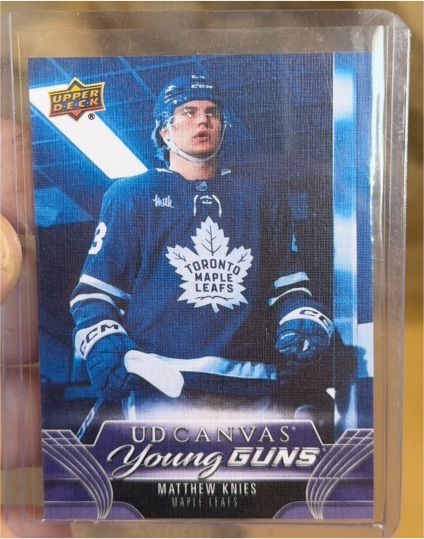 2023-24 Upper Deck Series 1 Canvas Young Guns #C103 Matthew Knies — front
