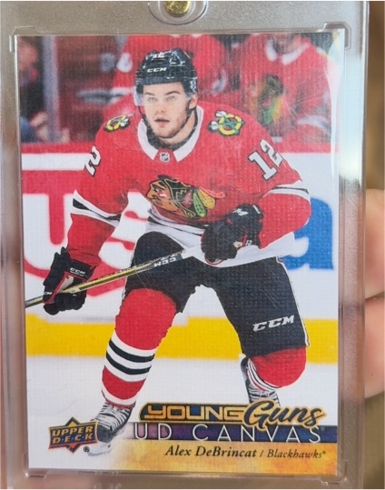 2017-18 Upper Deck Young Guns Canvas #C114 Alex DeBrincat — front