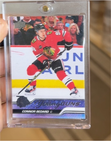 2023-24 Upper Deck Series 2 #451 Connor Bedard Young Guns Rookie Card — front