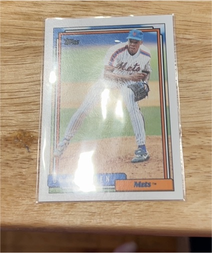 1992 Topps #725 Dwight Gooden — front