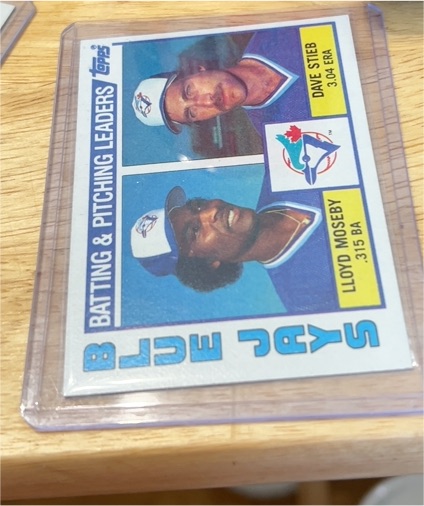 1984 Topps #606 Blue Jays Leaders Dave Stieb Lloyd Moseby — front