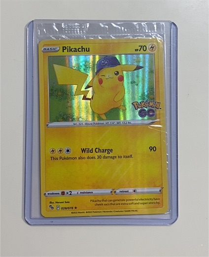 2022 Pokémon GO #028 Pikachu — front