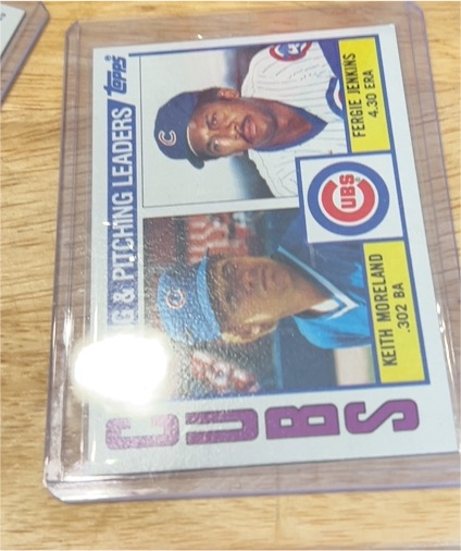 1984 Topps #456 Cubs Batting & Pitching Leaders Fergie Jenkins Keith Moreland — front