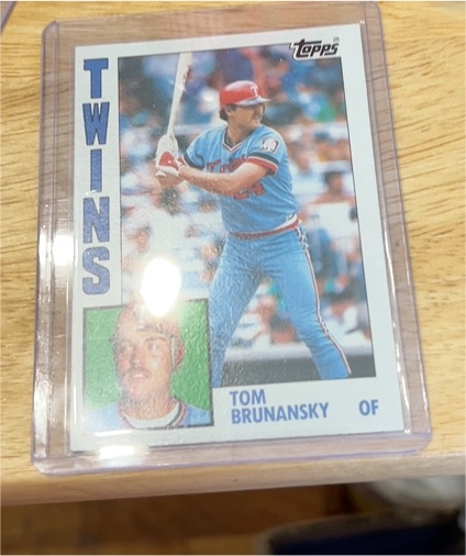 1984 Topps #757 Tom Brunansky — front