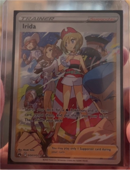 2023 Pokémon Crown Zenith GG63 Irida — front
