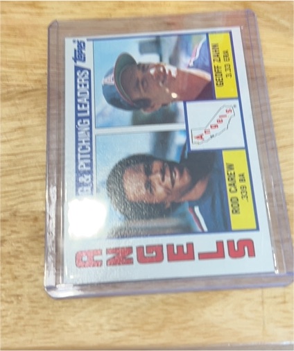 1984 Topps #276 California Angels Leaders Rod Carew / Geoff Zahn — front