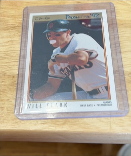 1992 O-Pee-Chee Premier #22 Will Clark — front