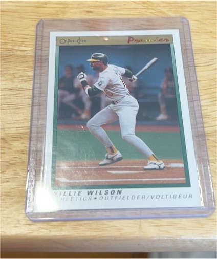 1991 O-Pee-Chee Premier #129 Willie Wilson — front