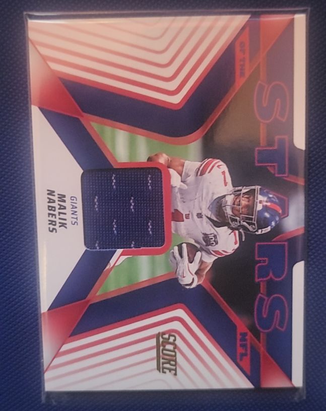 2025 Panini Score Stars of the NFL #SNJ-MNB Malik Nabers — front