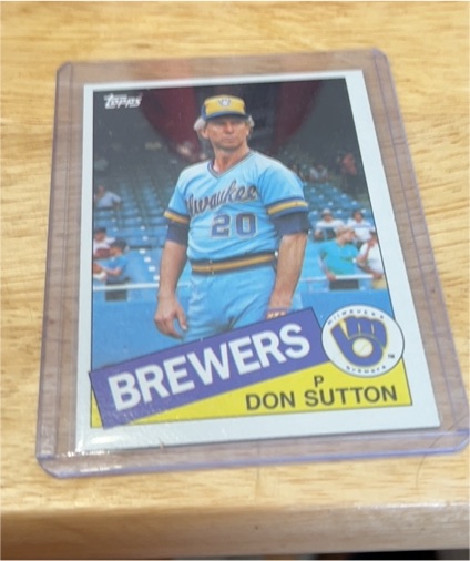 1985 Topps #729 Don Sutton — front