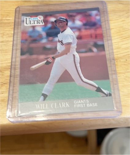 1991 Fleer Ultra #318 Will Clark — front