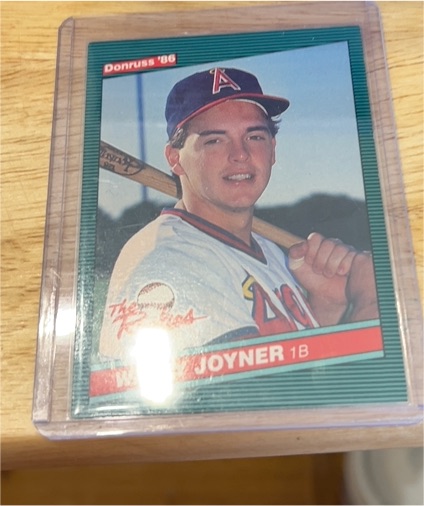 1986 Donruss The Rookies #1 Wally Joyner — front