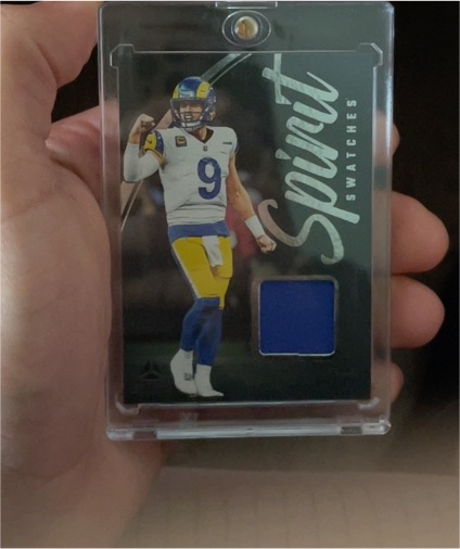 2025 Panini Luminance Spirit Swatches #SSW-MST Matthew Stafford — front