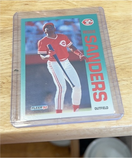 1992 Fleer #421 Reggie Sanders — front