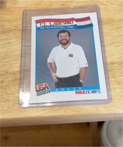 1991 NBA Hoops #587 P.J. Carlesimo — front