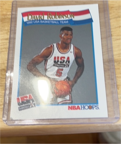 1991-92 NBA Hoops #583 David Robinson — front
