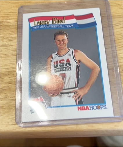 1991-92 NBA Hoops #576 Larry Bird USA Basketball — front