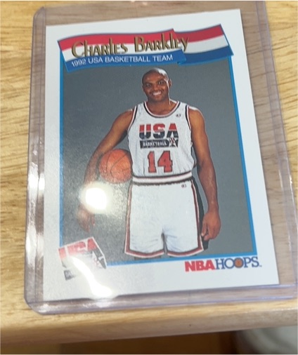 1991-92 NBA Hoops #575 Charles Barkley USA Basketball Team — front