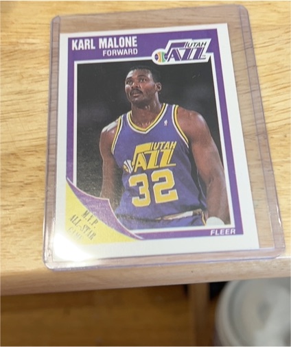 1989-90 Fleer #155 Karl Malone — front