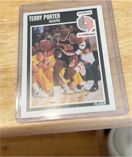 1989-90 Fleer #131 Terry Porter — front