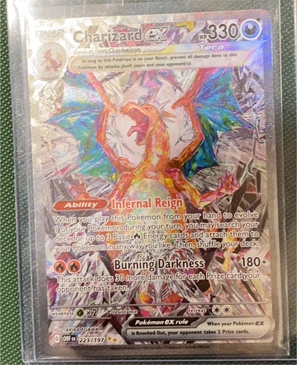 2023 Pokemon TCG Charizard ex 223/197 Obsidian Flames — front