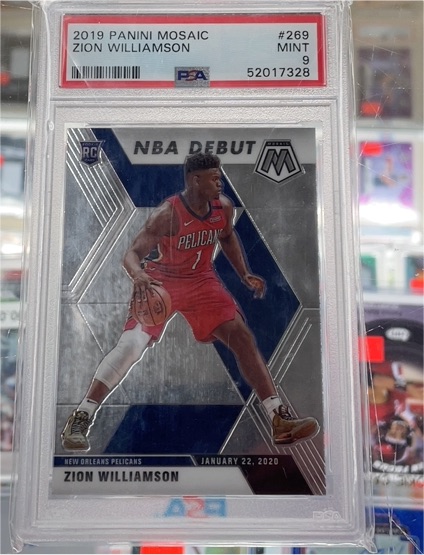 2019 Panini Mosaic #269 Zion Williamson NBA Debut — front