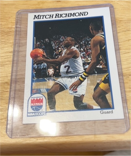 1991-92 NBA Hoops #429 Mitch Richmond — front