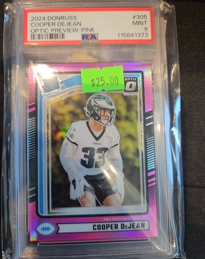 2024 Panini Donruss Optic Preview Pink Prizm #305 Cooper DeJean — front