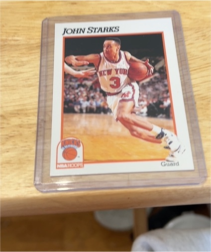 1991-92 NBA Hoops #406 John Starks — front