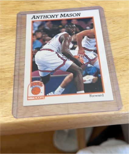 1991-92 Hoops #404 Anthony Mason — front