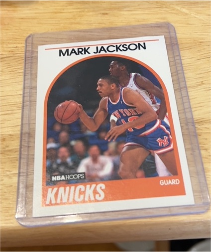 1989 NBA Hoops #300 Mark Jackson — front