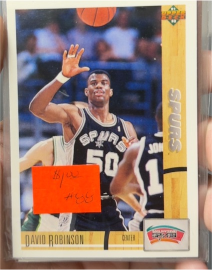 1991-92 Upper Deck #324 David Robinson — front