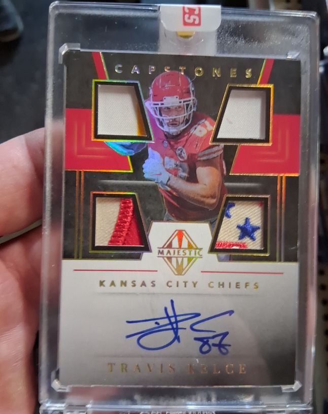 2019 Panini Majestic Capstones #CP-TK Travis Kelce — front