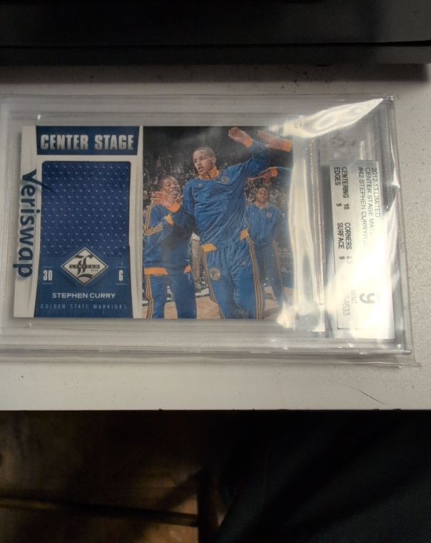 2012-13 Panini Limited #6 Stephen Curry Center Stage Materials — front