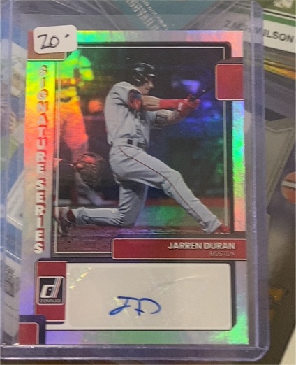 2022 Donruss Signature Series #3 Jarren Duran Auto — front