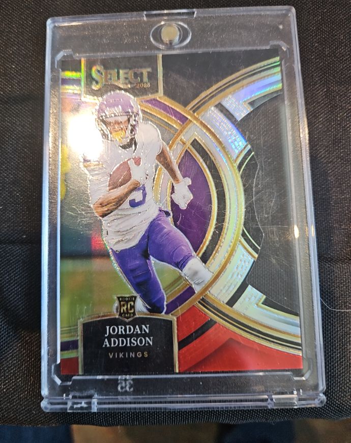 2023 Panini Select Premier Level Silver Die Cut #194 Jordan Addison — front