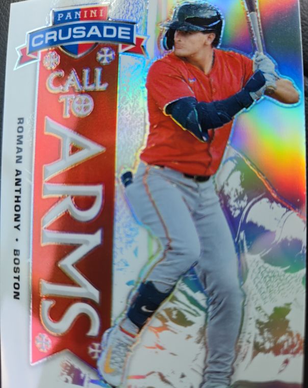 2025 Panini Crusade #11 Roman Anthony Call to Arms Silver Prizm — front