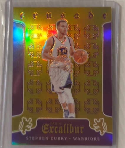 2015-16 Panini Excalibur Crusade Stephen Curry Warriors — front
