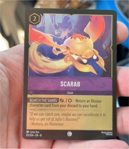 Disney Lorcana Reign of Jafar #83 Scarab — front