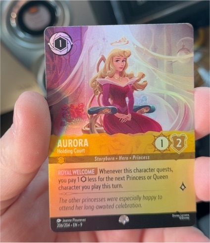 2025 Lorcana Fabled #206 Aurora - Holding Court — front