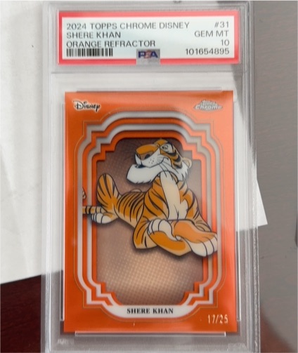 2024 Topps Chrome Disney #31 Shere Khan Orange Refractor — front