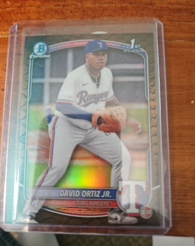 2025 Bowman Chrome #BCP-29 David Ortiz Jr. — front
