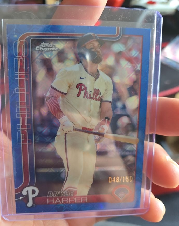 2025 Topps Chrome #150 Bryce Harper — front