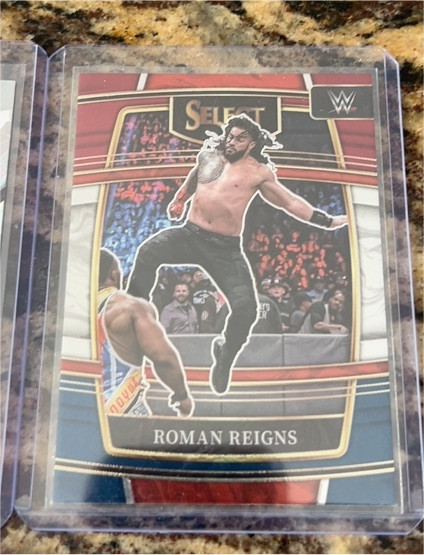 2022 Panini Select WWE #56 Roman Reigns — front
