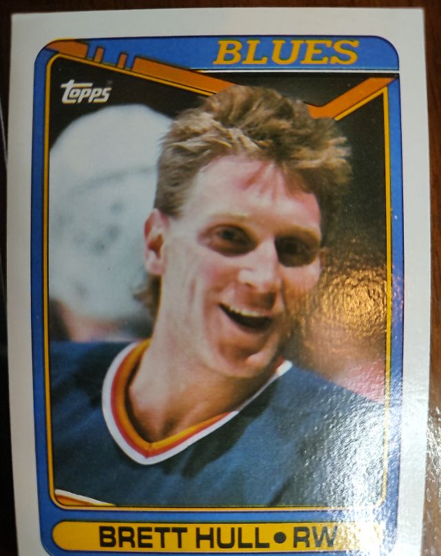 1990 Topps #77 Brett Hull — front
