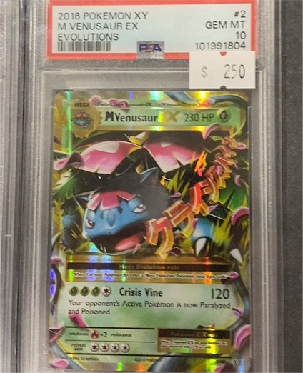 2016 Pokémon XY Evolutions #2 M Venusaur EX — front