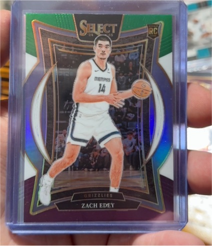 2024-25 Panini Select #98 Zach Edey Concourse Rookie Card — front