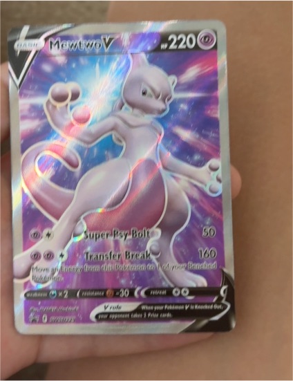 2020 Pokémon SWSH229 Mewtwo V — front