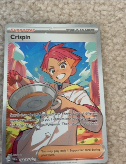 2024 Pokémon Stellar Crown #164 Crispin — front
