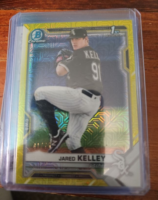 2021 Bowman Chrome #BCP-106 Jared Kelley — front